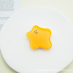 Korean ins Cute Cartoon Peach Fruit Dog Glue Air Bag Holder Lazy Desktop Foldableing Telescopic Mobile Phone Holder