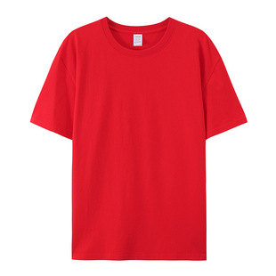 Weilong Clothing Pure Cotton T-shirt Men's Basic Popular Short-sleeved T-shirt Summer New Ins Solid Color Trendy Brand Base Round Neck