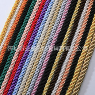 Three strands of braided rope golden onion twisted rope pocket drawstring paper bag rope gift box packaging box twist hand rope wholesale