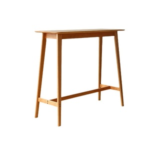 Барный стол и стул из цельного дерева Cherry Wood, комбинированная перегородка, бытовой Балконный стол, открытая кухня, длинное окно с высокими ножками
