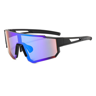 Fashionable Oversized Frame Outdoor Cycling Glasses Mountaineering Ski Sunglasses Big Face Slimming Windproof Goggles Sunglasses for Men and Women