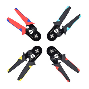 Supply surface black 0.25-10mm red and blue handle HSC8 6-4 European tube terminal crimping pliers