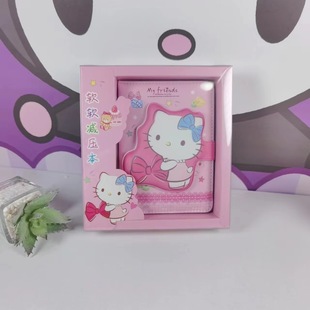 Креативный блокнот для декомпрессии из искусственной кожи Sanrio с героями мультфильмов, милый студенческий портативный блокнот, Детские канцелярские принадлежности, маленькие подарки