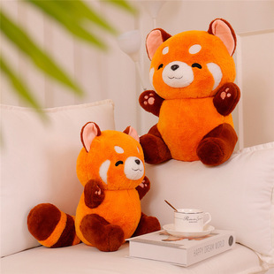 Cross-border Raccoon Doll Youth Metamorphosis Around Turning red Panda Doll Raccoon Doll