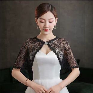 New Lace Shawl plus size Matching Wedding Dress Cheongsam Daily Anti-Sunscreen Driving Performance Cloak Thin Ware