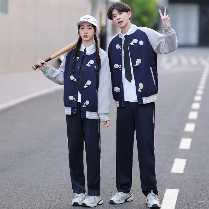 2024 Couple Coat Baseball Suit Coat Sports Leisure Group Suit suit College Style Junior Senior high school Class Suit