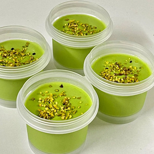 Disposable sugar water dessert take-out packaged plastic cup ice cream ice powder fruit yogurt pudding ice cream roasted grass
