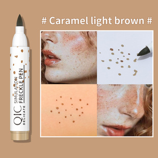 QIC Qi Ni Color Natural Simulation Freckles Pen Color Waterproof Easy to Color No Makeup Freckles Spot Pen Beauty Makeup