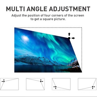 Overseas Smart Mini Portable Projector 4K HD Android Mobile Phone Projection Mobile Phone Same Screen Home Projector