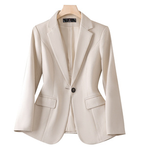Houndstooth Small Suit Jacket Women's Spring and Autumn New Western Style Elegant All-match High-end Casual Winter Suit Top