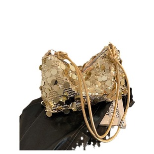 Niche Design Underarm Bag 2024 New Summer Fashion Sequin Shoulder Crossbody Bag Stylish Fashion Bag Cross-border