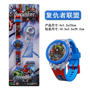 Children luminous pupils' cute cartoon doll electronic quartz watch kindergarten toys wholesale supply