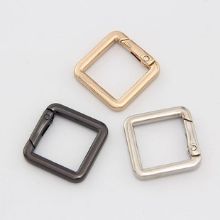 Square spring ring square buckle bag hanging buckle zinc alloy luggage accessories square Spring buckle metal hook buckle wholesale