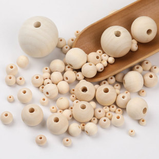 Manufacturer Wholesale Lotus Wood Beads Large Hole Wood Beads Car Seat Cushion Wood Beads Rope Mesh Bag Loose Beads in Stock