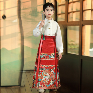 Юбка с конским лицом для мальчиков от имени волос Hanfu
