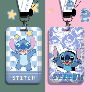 Cartoon Student Campus Card Set with Lanyard Nucleic Acid Code Listing Card Set Bus Subway Card Set badge Access Card