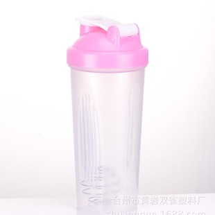 600 мл Пластиковая чашка для встряхивания Протеиновый порошок Shake Cup Фитнес Спортивная чашка для воды Печатный логотип Большая емкость для воды Кубок