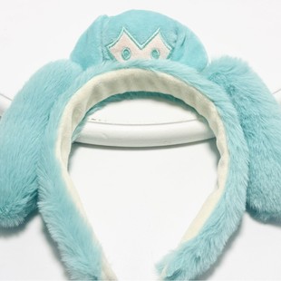 Winter New Cute Cartoon Bow Initial Tone Two-dimensional Hair Band Wash Hair Band Plush Hair Band Hair Accessories
