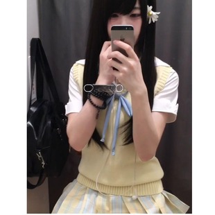 Wholesale Plus Size Sweet New Jk Uniform Jk Pullover Plaid Skirt Vest Suit College Vest School Supply Shirt Top