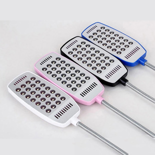 Creative metal hose snake light USB laptop lamp eye protection book light 18LED brightness strong random bending