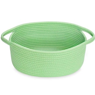Nordic Ins Storage Basket Cotton Rope Woven Snack Toy Handler Storage Basket Oval Storage Basket Gift Basket
