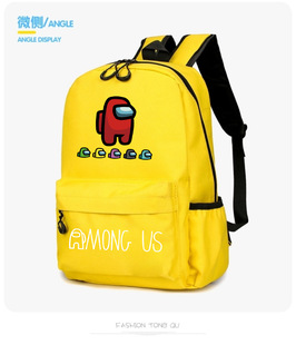 among us Pupils Schoolbag Children Space Wolf Kill Game Peripheral Backpack