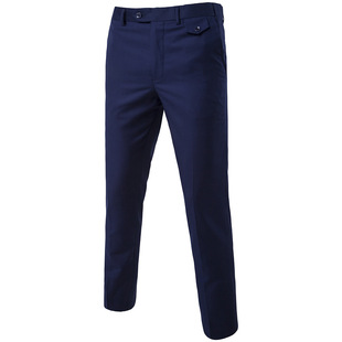 Amazon foreign trade new men's fashion casual suit pants groom best man wedding suit pants factory wholesale