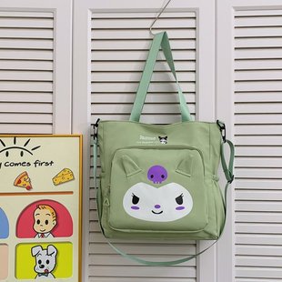 Student tutorial bag large capacity primary and secondary school students shoulder bag make-up bag fresh and lovely girl college style diagonal bag