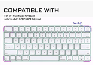 Подходит для пленки клавиатуры Apple iMac 2021 настольная Защитная пленка для второго управления клавиатурой Пылезащитная пленка для клавиш пленка для ключевого положения