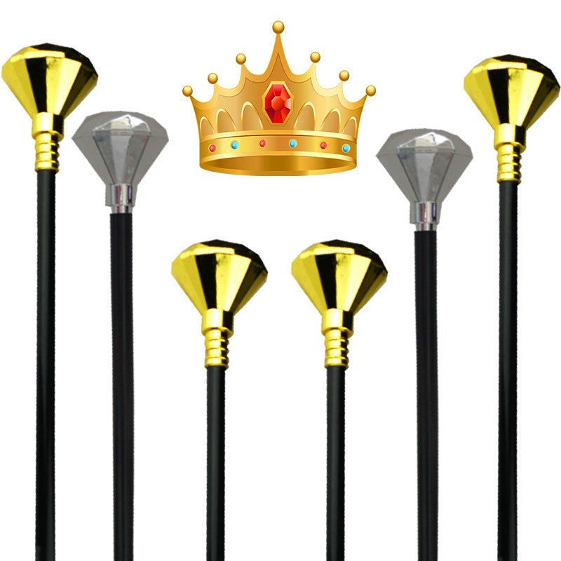 Children's Day King Scepter Diamond Scepter Royal Scepter Magic Battle European Kings Halloween Show Props