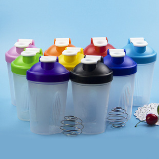 400ML Plastic Protein Powder Shaker Cup with Scale Shaker Cup Milkshake Cup Sports Fitness Protein Powder Mixing Cup