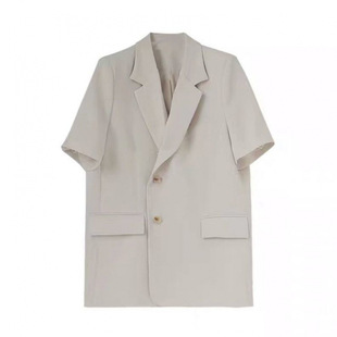 One-piece/suit 2025 Spring and Summer Thin Casual Loose Short-sleeved Suit Jacket Women's Suit Shorts Two-piece Set