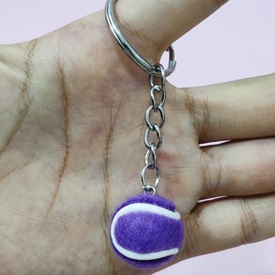 Hot Sale 3.8cm Tennis Keychain Bag Pendant Pendant Sports Activity Gift Jewelry Pendant Accessories Wholesale