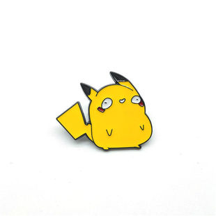 Pokemon Cartoon Animation Alloy Badge Jewelry Squirtle Pikachu Japanese Style Trendy Men's and Women's Brooch Elf