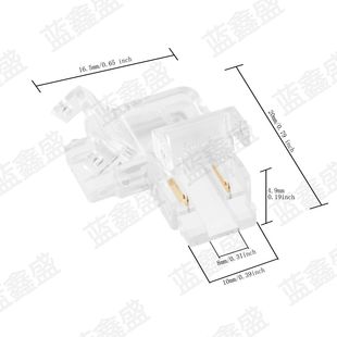  lamp buckle transparent connector lamp slot accessories LED/COB light bar power supply intermediate connector