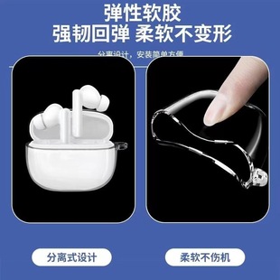 For Niche HiTune Green T6 Bluetooth Headset Protective Cover Transparent Thickened All-Covering Anti-Drop Soft Case TPU