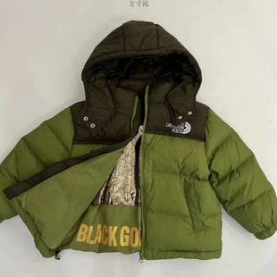 New children's down jacket boys and girls thick warm hooded children's bread clothing north north coat cross-border e-commerce