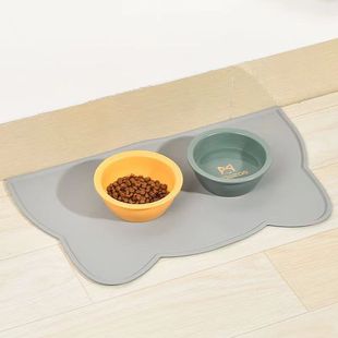Pet Placemat Cat Bowl Mat Cloud Pet Anti-Slip Mat Dog Placemat Waterproof Anti-Spill Silicone Placemat Cat Placemat