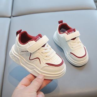 Spring and Autumn Children's Board Shoes Boys Soft Sole 1-3-6 Years Old Girls sneaker White Shoes Baby Toddler Shoes Women's Lightweight 2