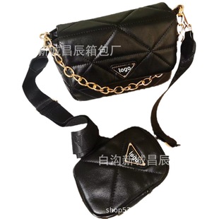 New high-value messenger bag three-in-one ladies messenger bag casual Joker small fragrant style diamond bag a generation of hair