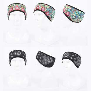 Autumn and Winter Cold-proof Warm Fleece Ear Protection Headband for Men and Women Outdoor Sports Riding Turban Ski Windproof Ski Hair Band