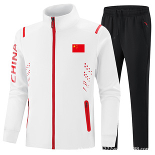 Chinese National Team Sportswear Couple suit Student Class Clothes Games Athletes Sports Competition Training Clothes Jacket
