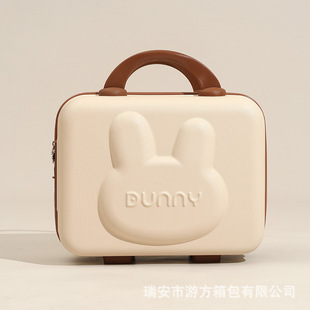 Suitcase small cartoon cute luggage makeup small box bag 14-inch password box lightweight mini storage box