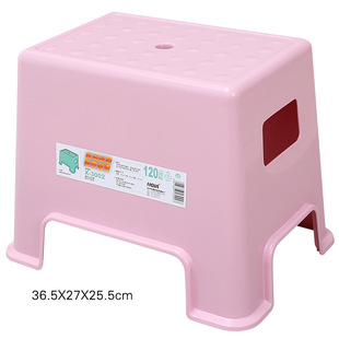 Thickened Plastic Stool Adult Bathroom Dining Table High Stool Household Durable Nordic Simple Bench Cooked Rubber Non-Slip Round Stool