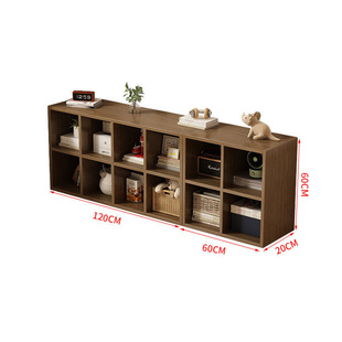 Prellis Cabinet Bookshelf Storage Rack Floor Bookcase Household Combined Storage Cabinet Storage Cabinet Multi-layer Rack Eight-compartment Cabinet Short