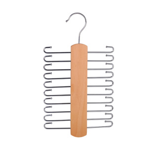Silk Scarf and Tie Hanger, Belt Storage Rack, Underwear and Vest Solid Wood Hanger, Multifunctional Drying Rack