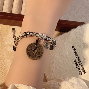 Street Personality Heavy Industry Leather Bracelet Subculture Spice Girls Sweet Cool Niche Gothic Punk Diablo European and American Hand Jewelry