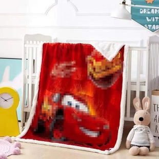 Cross-border children's blanket single-layer flannel blanket coral fleece baby blanket summer nap baby blanket foreign trade