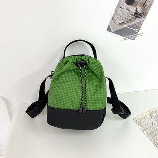 Ins Trendy Brand Small Satchel New Outdoor Sports Hiking Mountaineering Crossbody Bag Boys Drawstring Shoulder Bag Women