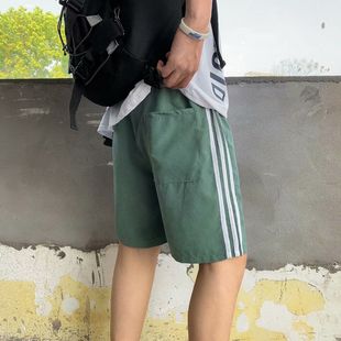Men's short pants casual pants men's Korean style trendy 2021 new summer three pants men's sports casual three pants